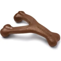 Benebone Peanut Butter Flavor Wishbone Tough Dog Chew Toy