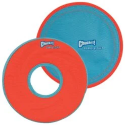 Chuckit! Zipflight Disc Dog Toy, Color Varies & Chuckit! Paraflight Dog Toy
