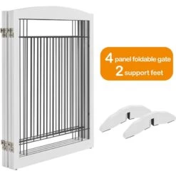 Yaheetech 4-Panel Dog Gate -Dog Supplies 1033302 PT3. AC SS1800 V1703798894