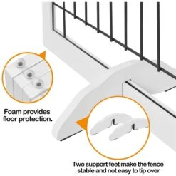 Yaheetech 4-Panel Dog Gate -Dog Supplies 1033302 PT5. AC SS1800 V1703798880