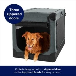 Frisco Indoor & Outdoor 3-Door Collapsible Soft-Sided Dog & Small Pet Crate -Dog Supplies 105036 PT3. AC SS1800 V1667227999