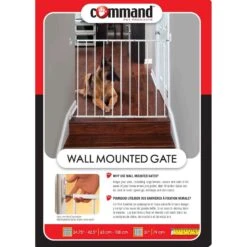 Command Pet Products Wall Mounted Pet Gate, White -Dog Supplies 109328 PT4. AC SS1800 V1700859915