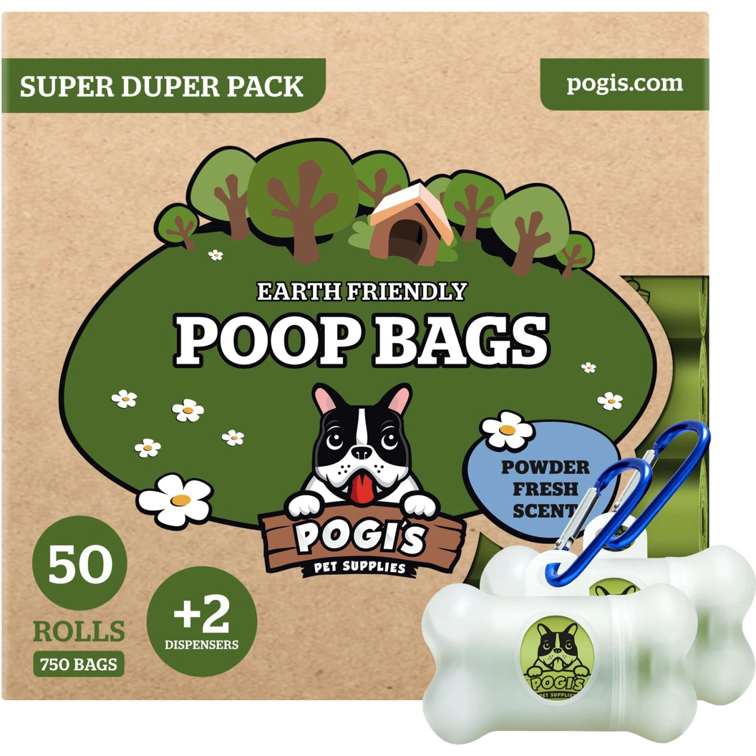 Pogi's Pet Supplies Poop Bags With 2 Dispensers 3 Pogi's Pet Supplies Poop Bags With 2 Dispensers