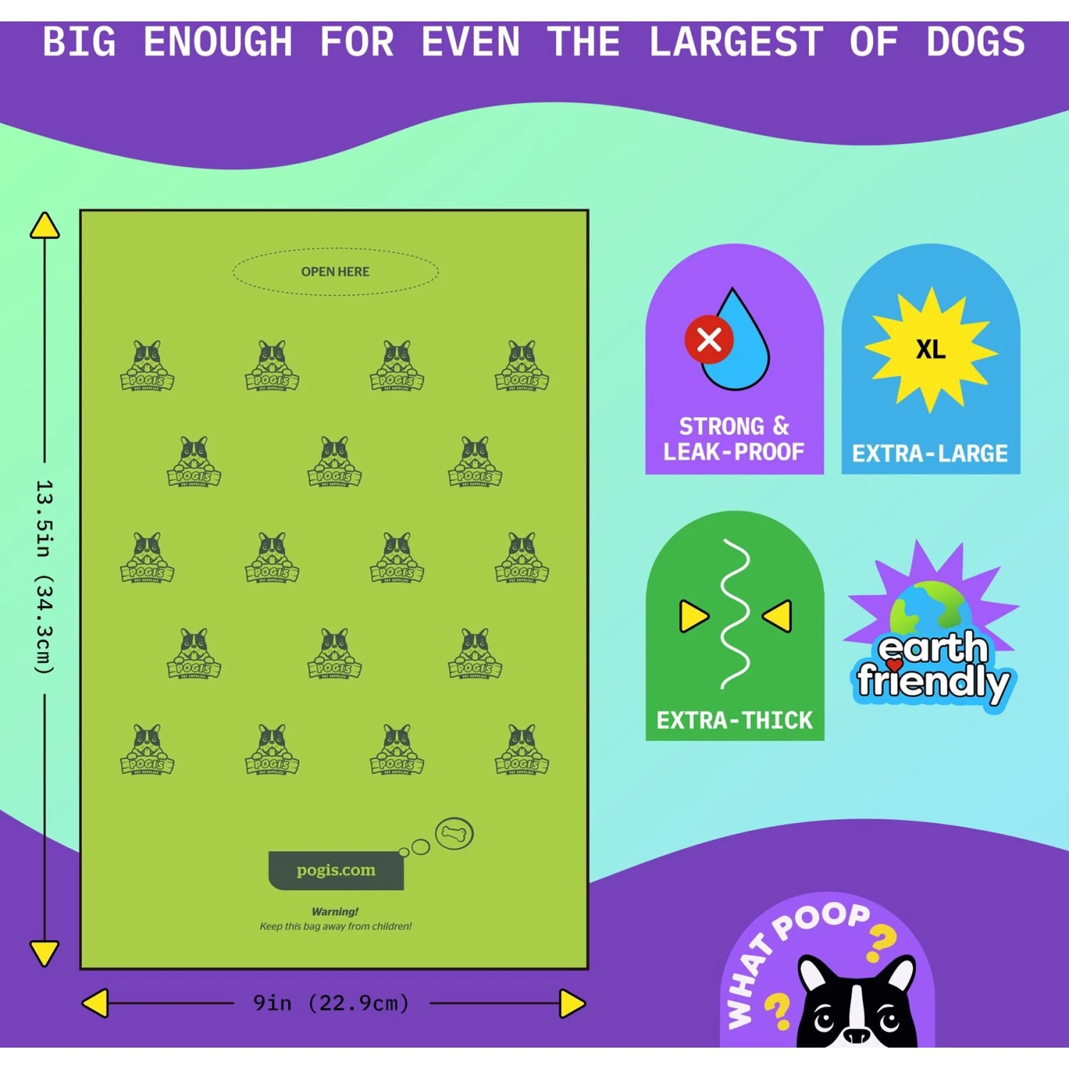 Pogi's Pet Supplies Poop Bags With 2 Dispensers 4 Pogi's Pet Supplies Poop Bags With 2 Dispensers - Image 2