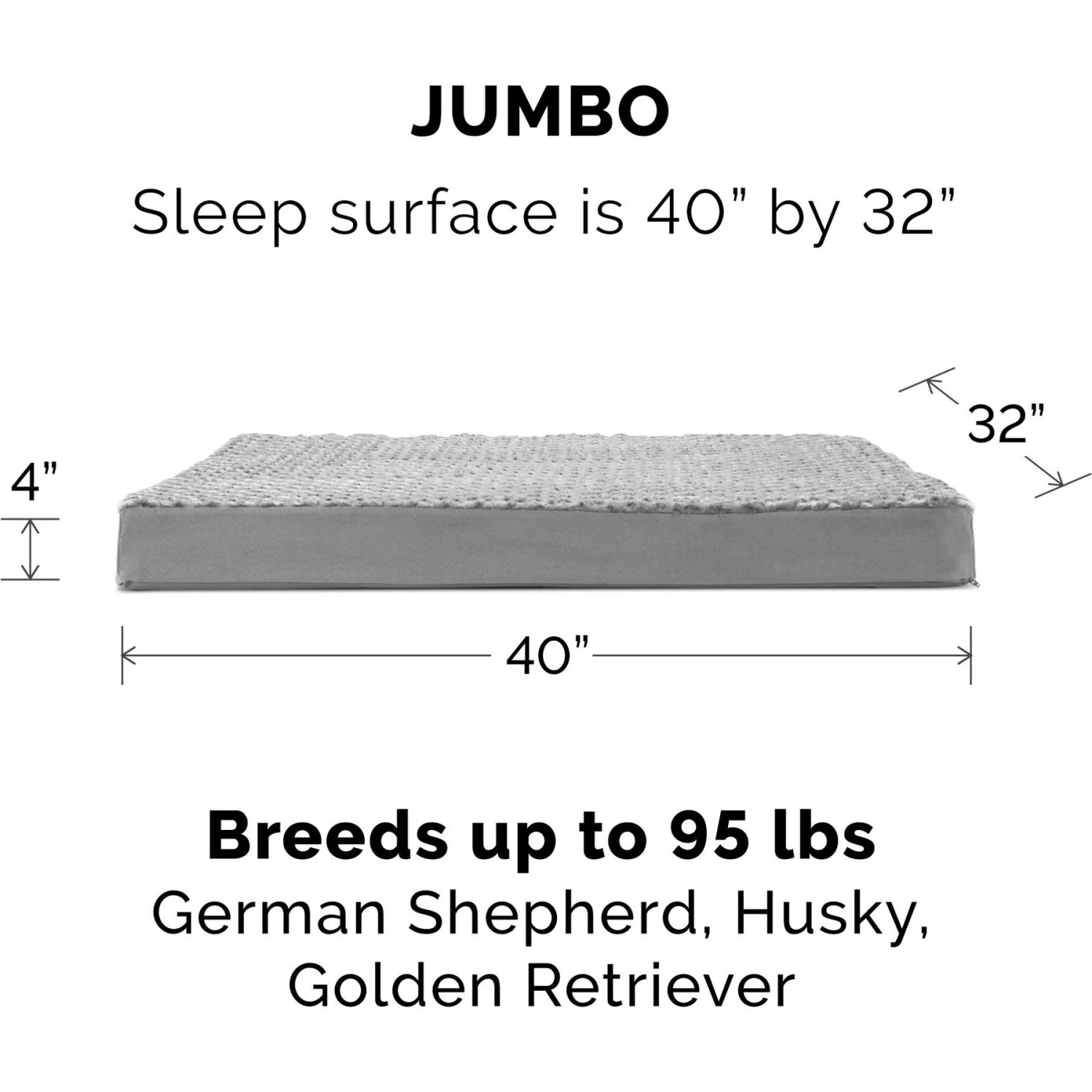 FurHaven NAP Ultra Plush Orthopedic Deluxe Cat & Dog Bed With Removable Cover 5 FurHaven NAP Ultra Plush Orthopedic Deluxe Cat & Dog Bed With Removable Cover - Image 3