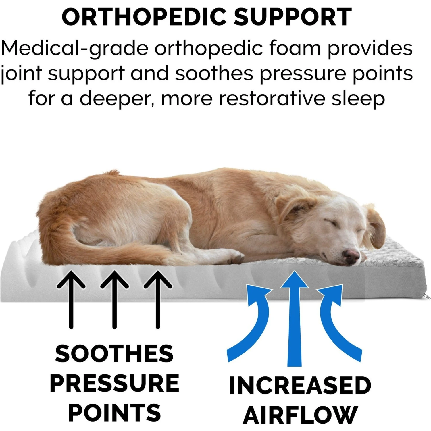 FurHaven NAP Ultra Plush Orthopedic Deluxe Cat & Dog Bed With Removable Cover 8 FurHaven NAP Ultra Plush Orthopedic Deluxe Cat & Dog Bed With Removable Cover - Image 6