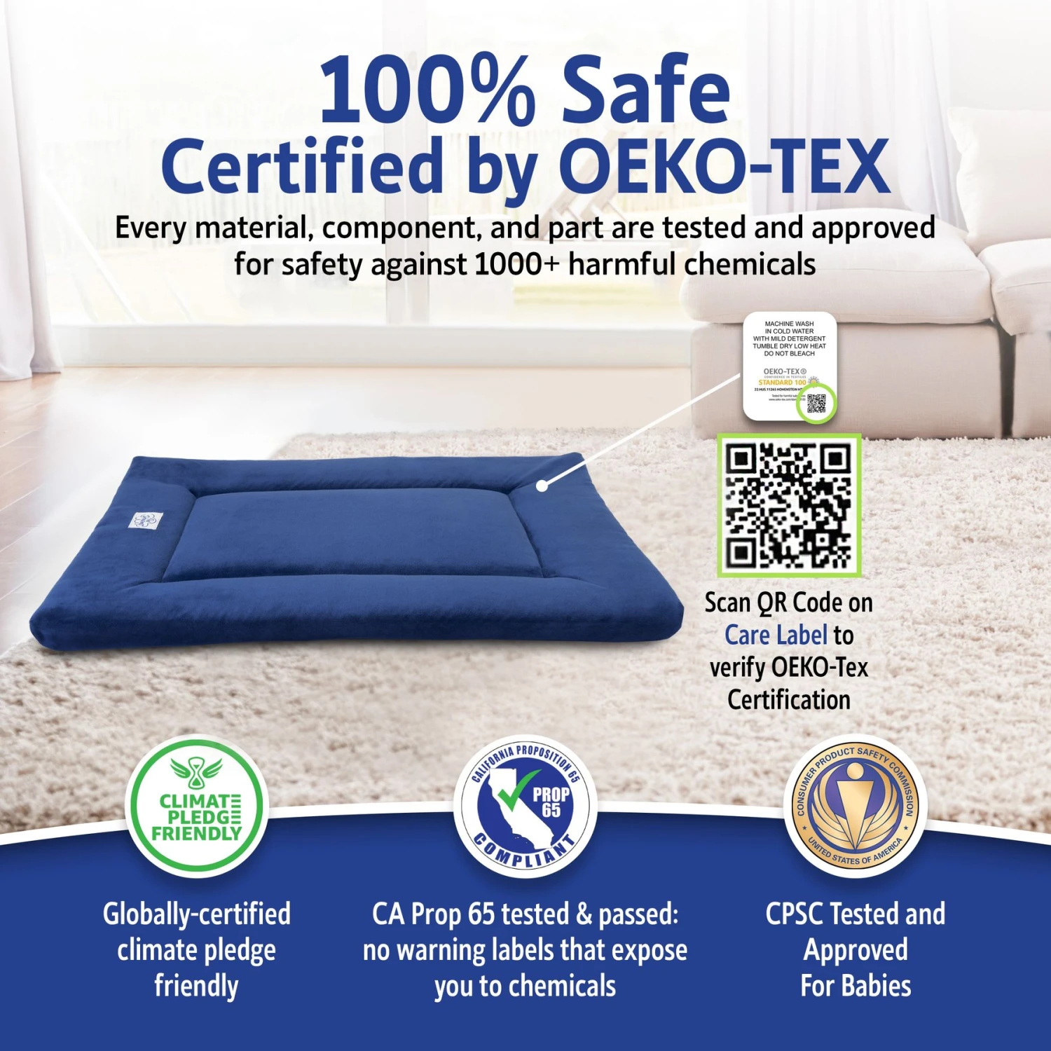 Pet Dreams Sleep-eez Classic Reversible Dog Crate Mat 5 Pet Dreams Sleep-eez Classic Reversible Dog Crate Mat - Image 3