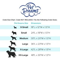 Pet Dreams Sleep-eez Classic Reversible Dog Crate Mat 19 Pet Dreams Sleep-eez Classic Reversible Dog Crate Mat -Dog Supplies 112898 PT8. AC SS1800 V1684609651