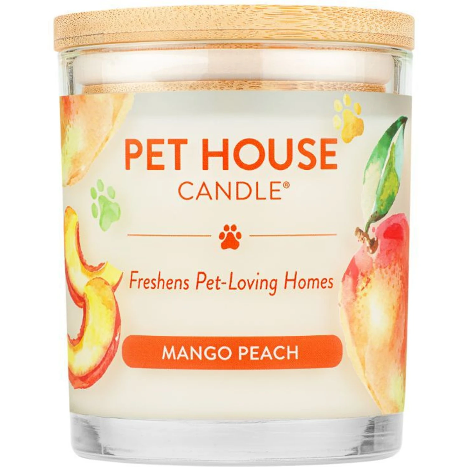 Pet House Mango Peach Natural Plant-Based Wax Candle 3 Pet House Mango Peach Natural Plant-Based Wax Candle