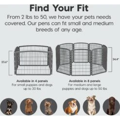 IRIS USA 4-Panel Dog Exercise Playpen, 24-in 19 IRIS USA 4-Panel Dog Exercise Playpen, 24-in -Dog Supplies 116440 PT8. AC SS1800 V1689701181