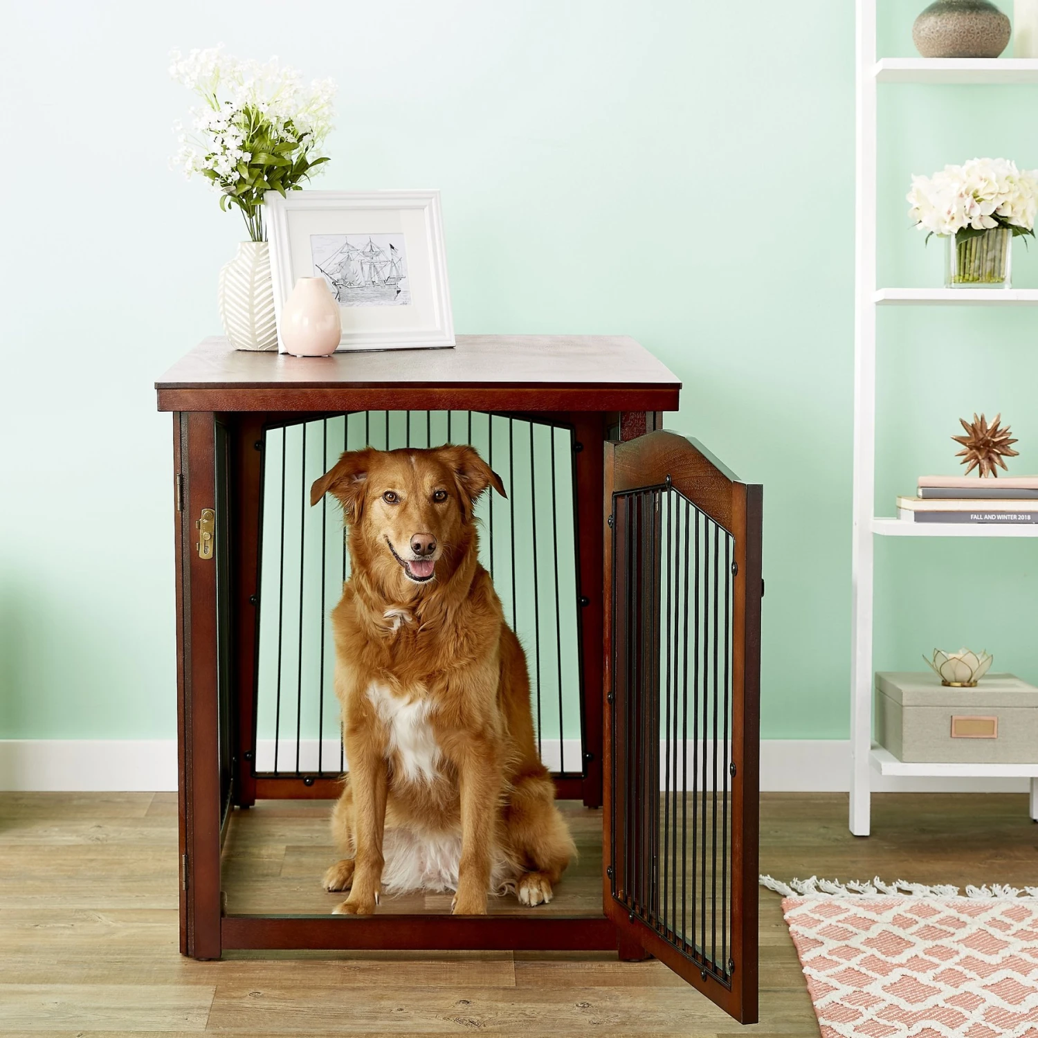 Merry Products 2-in-1 Configurable Single Door Furniture Style Dog Crate & Gate 3 Merry Products 2-in-1 Configurable Single Door Furniture Style Dog Crate & Gate
