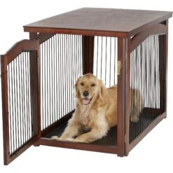 Merry Products 2-in-1 Configurable Single Door Furniture Style Dog Crate & Gate 14 Merry Products 2-in-1 Configurable Single Door Furniture Style Dog Crate & Gate -Dog Supplies 118024 PT3. AC SS1800 V1569020300