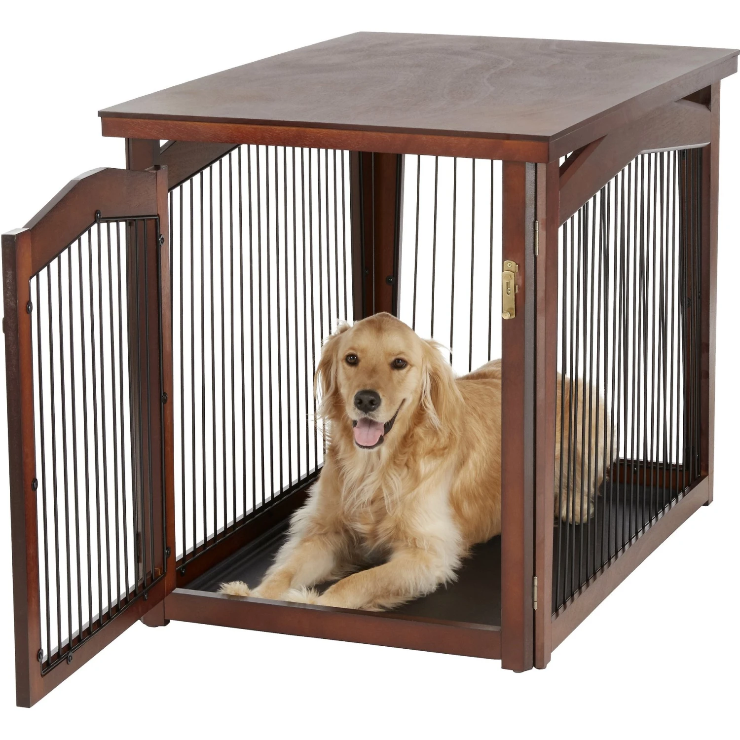 Merry Products 2-in-1 Configurable Single Door Furniture Style Dog Crate & Gate 6 Merry Products 2-in-1 Configurable Single Door Furniture Style Dog Crate & Gate - Image 4