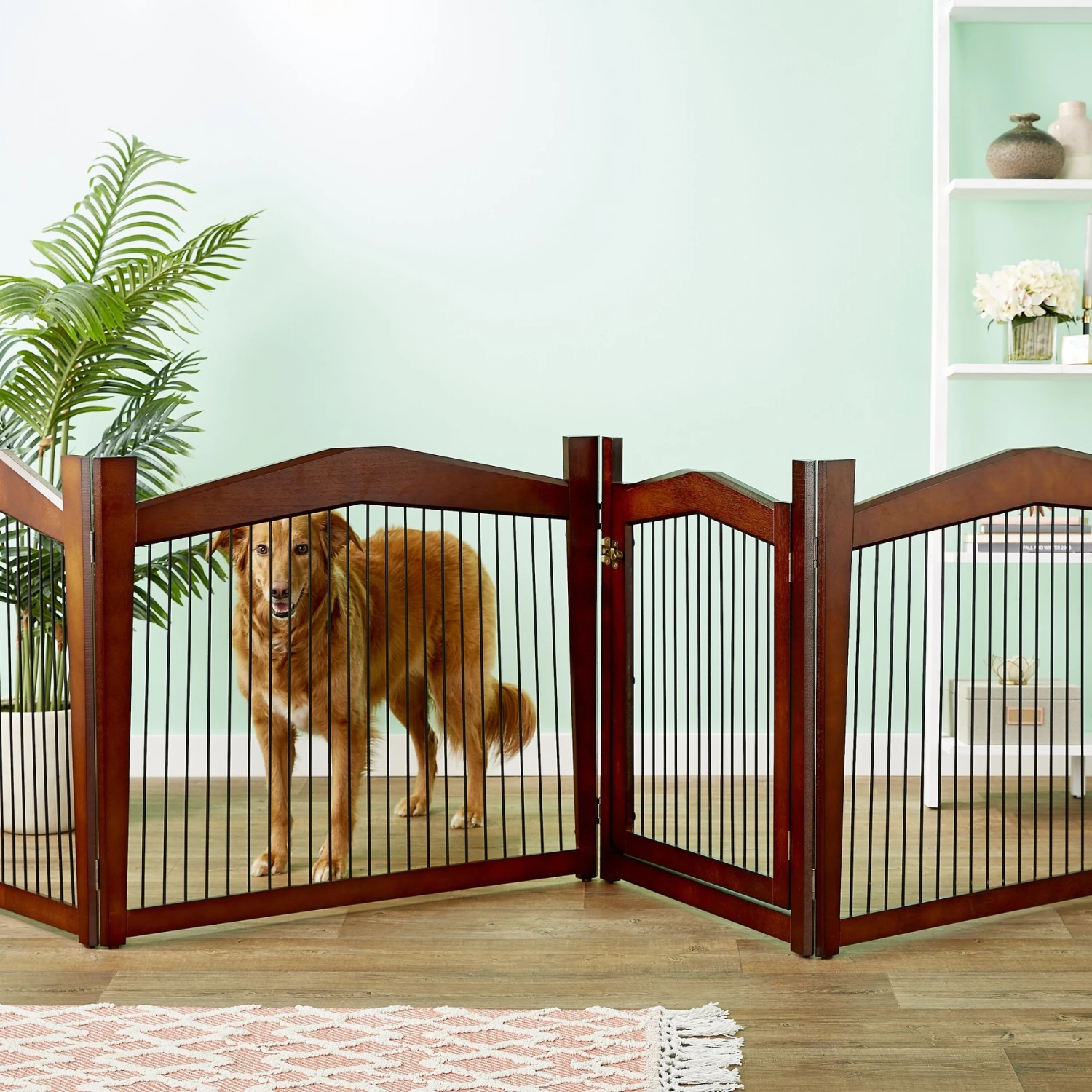Merry Products 2-in-1 Configurable Single Door Furniture Style Dog Crate & Gate 7 Merry Products 2-in-1 Configurable Single Door Furniture Style Dog Crate & Gate - Image 5