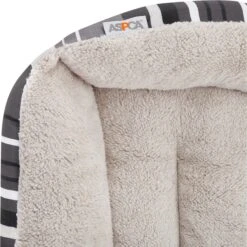 ASPCA Microtech Striped Bolster Dog Bed With Removable Cover 11 ASPCA Microtech Striped Bolster Dog Bed With Removable Cover -Dog Supplies 120508 PT4. AC SS1800 V1566323297