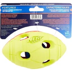 Nerf Dog Light Up Bash Football Dog Toy, Medium -Dog Supplies 121900 PT4. AC SS1800 V1531558343