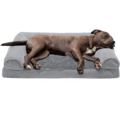FurHaven Plush & Suede Orthopedic Sofa Cat & Dog Bed -Dog Supplies 127512 PT3. AC SS1800 V1606345028