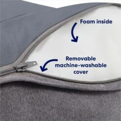 Frisco Plush Orthopedic Bolster Dog Bed W/Removable Cover -Dog Supplies 129511 PT2. AC SS1800 V1700243664