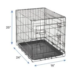 Paws & Pals Oxgord Double Door Collapsible Wire Dog Crate -Dog Supplies 132943 PT2. AC SS1800 V1569330363