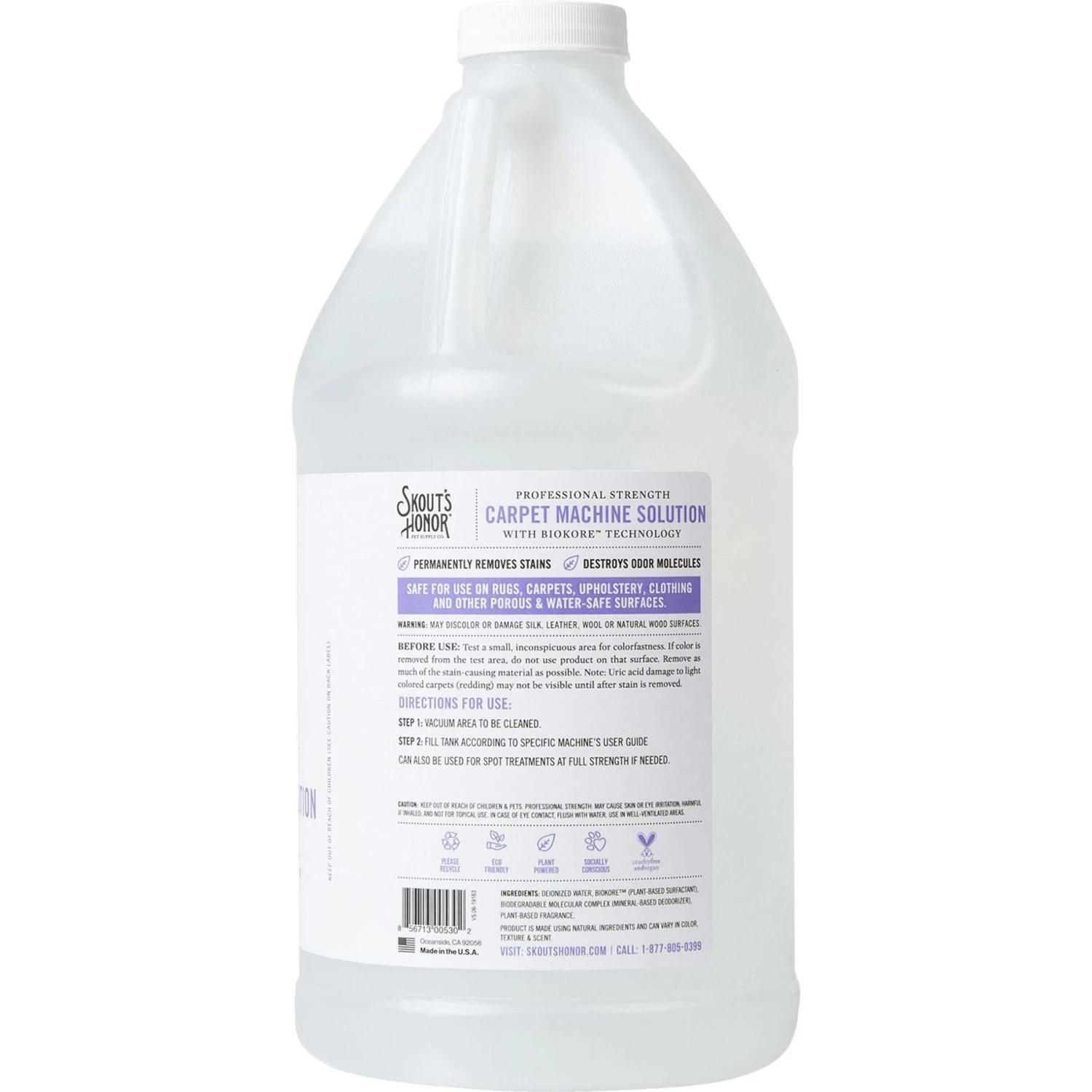 Skout's Honor Carpet Machine Solution, 64-oz Bottle 4 Skout's Honor Carpet Machine Solution, 64-oz Bottle - Image 2