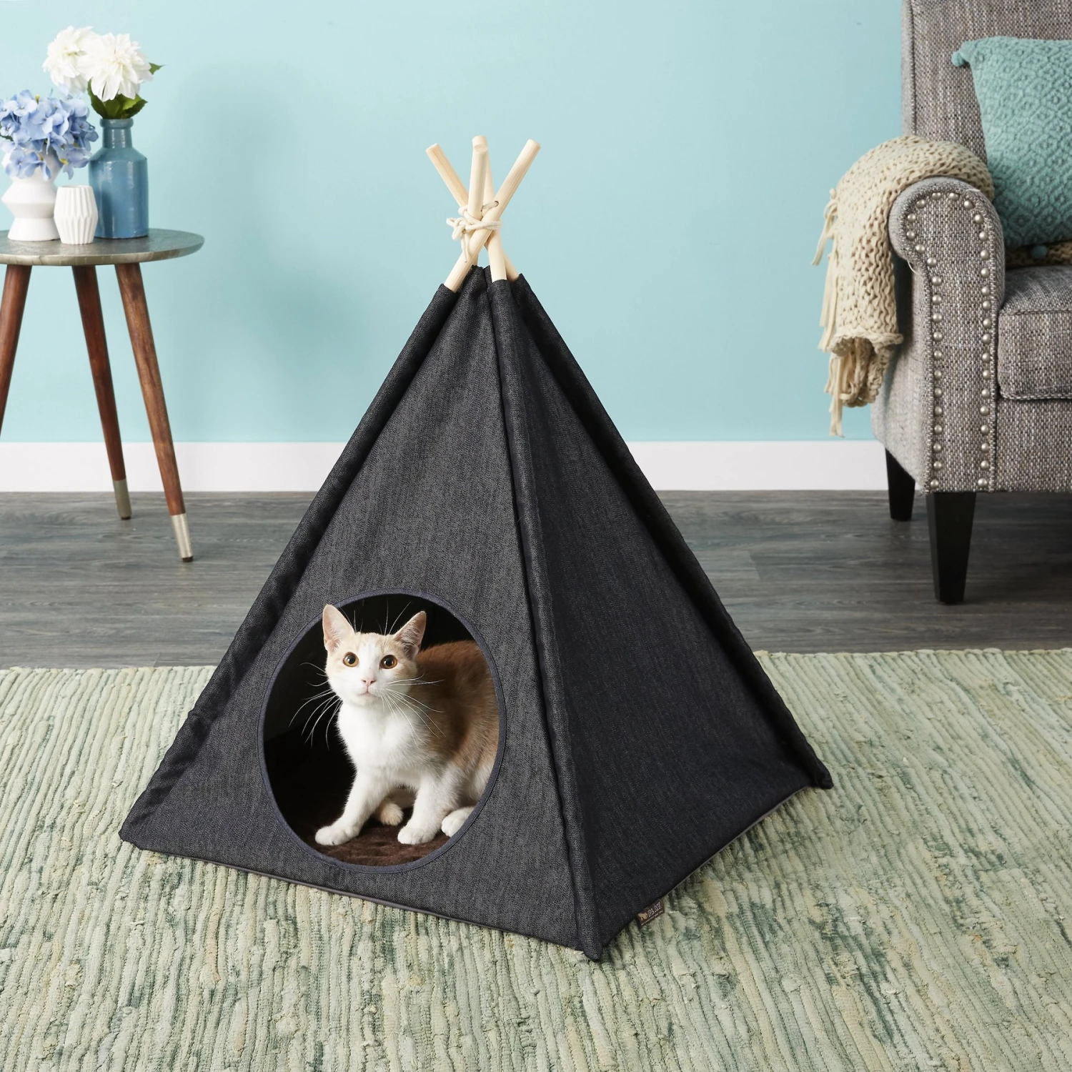 P.L.A.Y. Pet Lifestyle And You Teepee Tent Covered Cat & Dog Bed 5 P.L.A.Y. Pet Lifestyle And You Teepee Tent Covered Cat & Dog Bed - Image 3