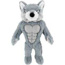 Dog Supplies 30 Frisco Wolf Muscle Plush Squeaky Dog Toy