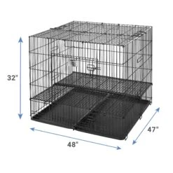 MidWest Double Door Collapsible Wire Puppy Crate 11 MidWest Double Door Collapsible Wire Puppy Crate -Dog Supplies 148953 PT2. AC SS1800 V1586805473
