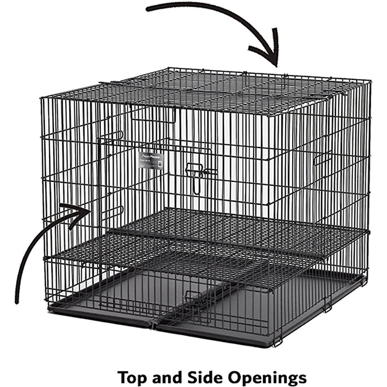 MidWest Double Door Collapsible Wire Puppy Crate 7 MidWest Double Door Collapsible Wire Puppy Crate - Image 5