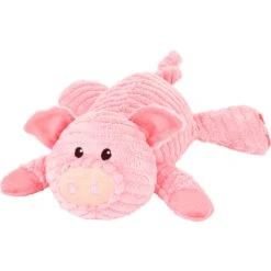 Dog Supplies 46 Frisco Corduroy Plush Squeaking Pig Dog Toy