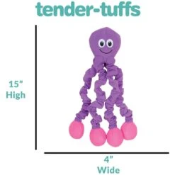 Snuggle Puppy Tender Tuffs Orange Octopus Tug-of-War Squeaky Dog Toy -Dog Supplies 155747 PT3. AC SS1800 V1667518032