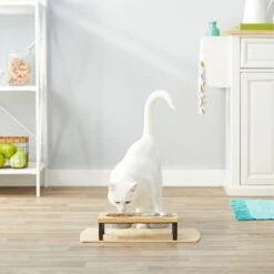 Frisco Wood Elevated Stainless Steel Double Diner Dog & Cat Bowl -Dog Supplies 161144 PT4. AC SS1800 V1561641433