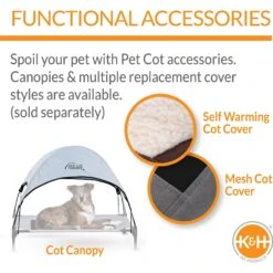 K&H Pet Products Coolin' Pet Cot Elevated Pet Bed -Dog Supplies 164028 PT5. AC SS1800 V1620841684