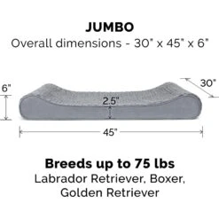 FurHaven Ultra Plush Luxe Lounger Orthopedic Cat & Dog Bed With Removable Cover -Dog Supplies 172406 PT4. AC SS1800 V1625264293