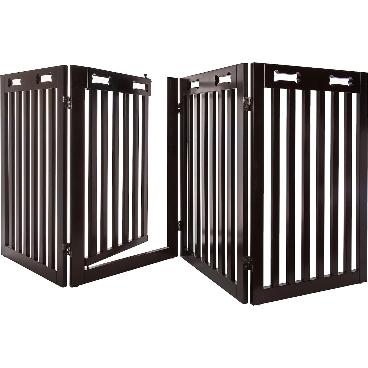 Arf Pets Free-Standing Walk-Through Wood Dog & Cat Gate 3 Arf Pets Free-Standing Walk-Through Wood Dog & Cat Gate