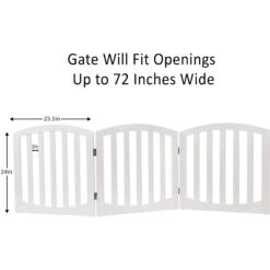 Arf Pets Free-Standing Wood Dog & Cat Gate -Dog Supplies 173277 PT2. AC SS1800 V1569026535