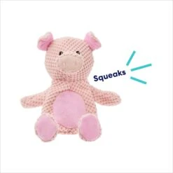 Frisco Pig Textured Plush Squeaky Dog Toy -Dog Supplies 174695 PT2. AC SS1800 V1695671000