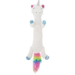 Dog Supplies 32 Frisco Unicorn Skinny Plush Squeaky Dog Toy