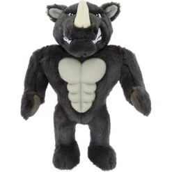 Dog Supplies 34 Frisco Rhino Muscle Plush Squeaky Dog Toy