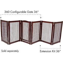 Primetime Petz 360 Configurable Gate Extension Kit, Walnut 7 Primetime Petz 360 Configurable Gate Extension Kit, Walnut -Dog Supplies 175891 PT2. AC SS1800 V1569026665