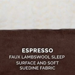 FurHaven Faux Sheepskin & Suede Deluxe Pillow Cat & Dog Bed With Removable Cover -Dog Supplies 176035 PT4. AC SS1800 V1588969304