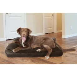 FurHaven Plush Deluxe Chaise Cooling Gel Cat & Dog Bed With Removable Cover