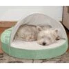 FurHaven Microvelvet Snuggery Gel Top Covered Cat & Dog Bed With Removable Cover -Dog Supplies 179003 MAIN. AC SS1800 V1612501897