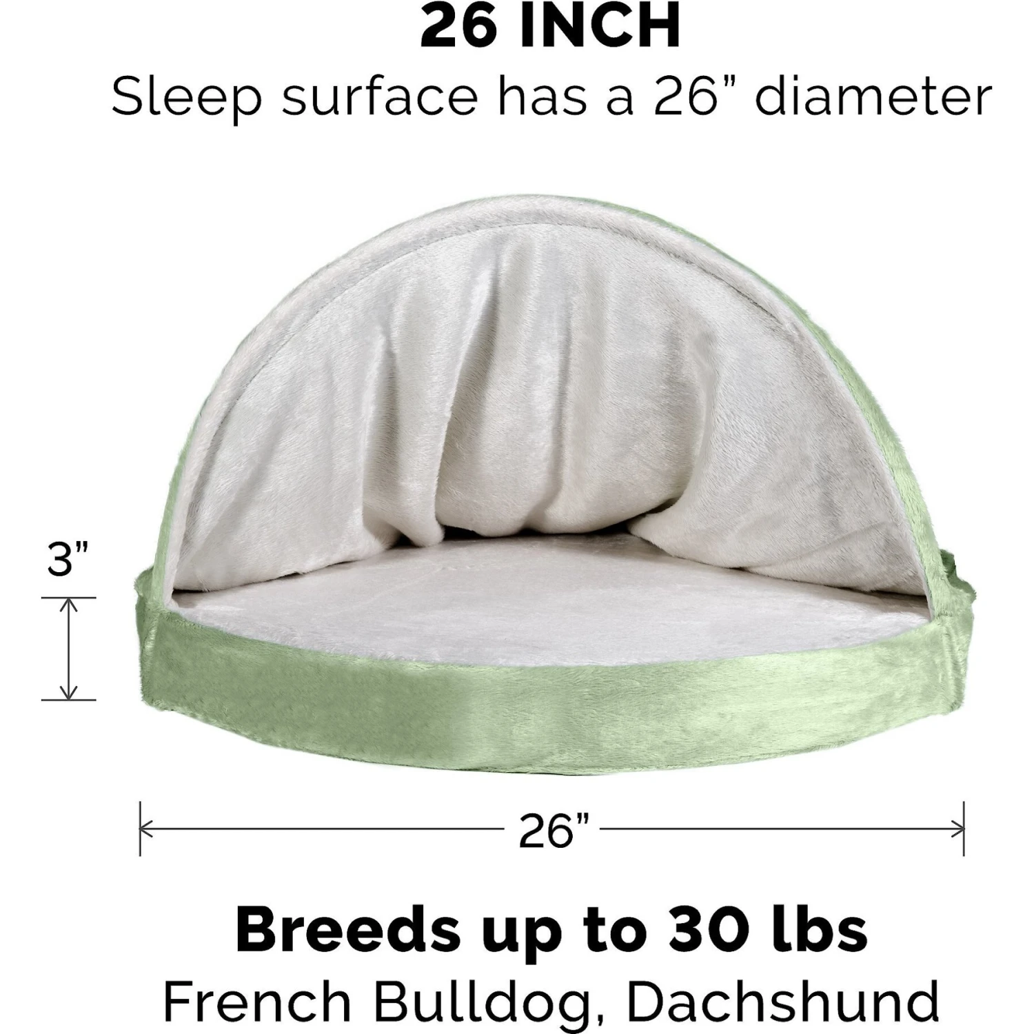 FurHaven Microvelvet Snuggery Gel Top Covered Cat & Dog Bed With Removable Cover 7 FurHaven Microvelvet Snuggery Gel Top Covered Cat & Dog Bed With Removable Cover - Image 5