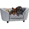 Enchanted Home Pet Quicksilver Sofa Cat & Dog Bed With Removable Cover, Medium, Silver -Dog Supplies 180292 MAIN. AC SS1800 V1565107922
