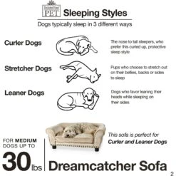 Enchanted Home Pet Dreamcatcher Sofa Cat & Dog Bed With Removable Cover, Caramel, Medium 14 Enchanted Home Pet Dreamcatcher Sofa Cat & Dog Bed With Removable Cover, Caramel, Medium -Dog Supplies 180294 PT3. AC SS1800 V1563226115
