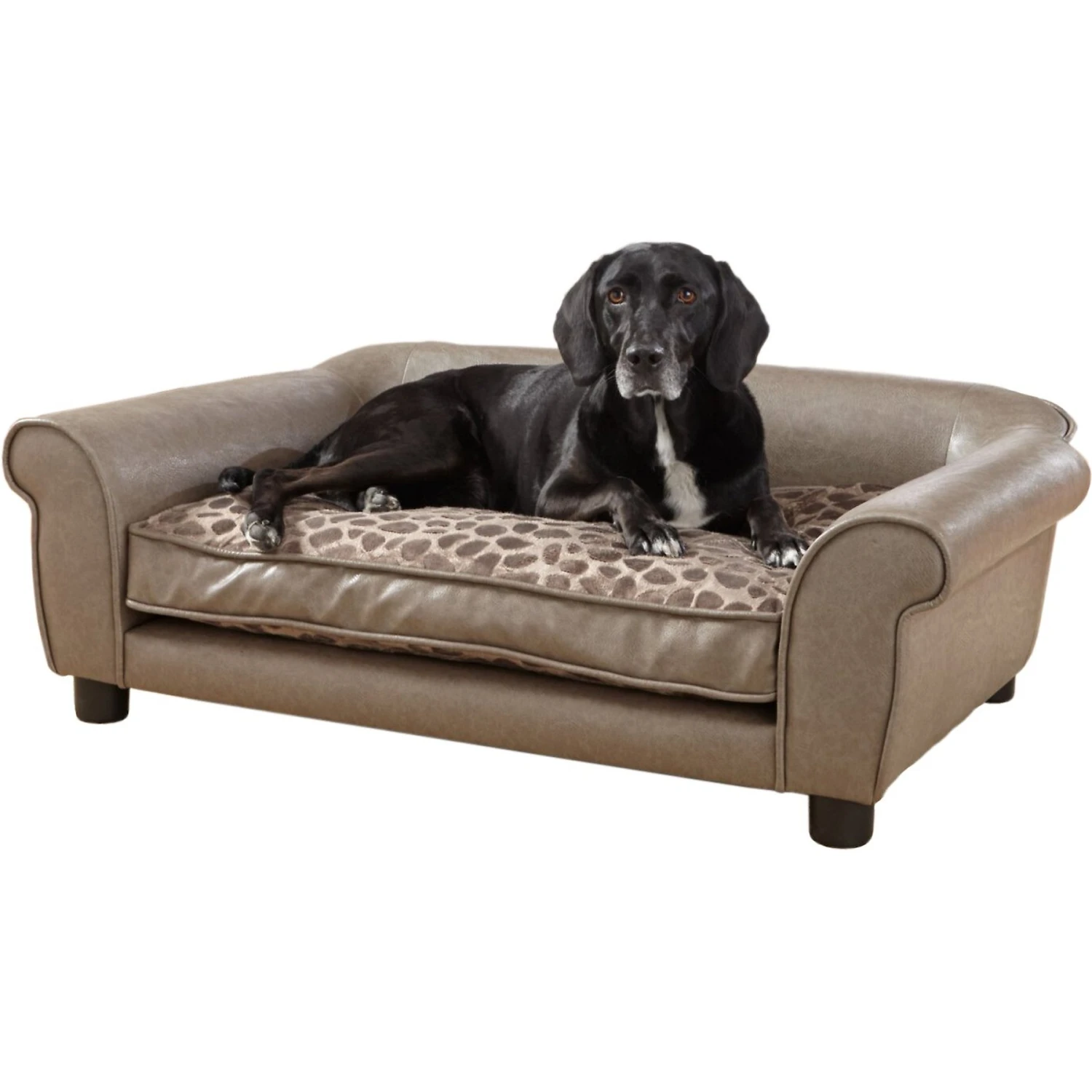 Enchanted Home Pet Rockwell Sofa Dog Bed With Removable Cover, Large, Pewter 3 Enchanted Home Pet Rockwell Sofa Dog Bed With Removable Cover, Large, Pewter