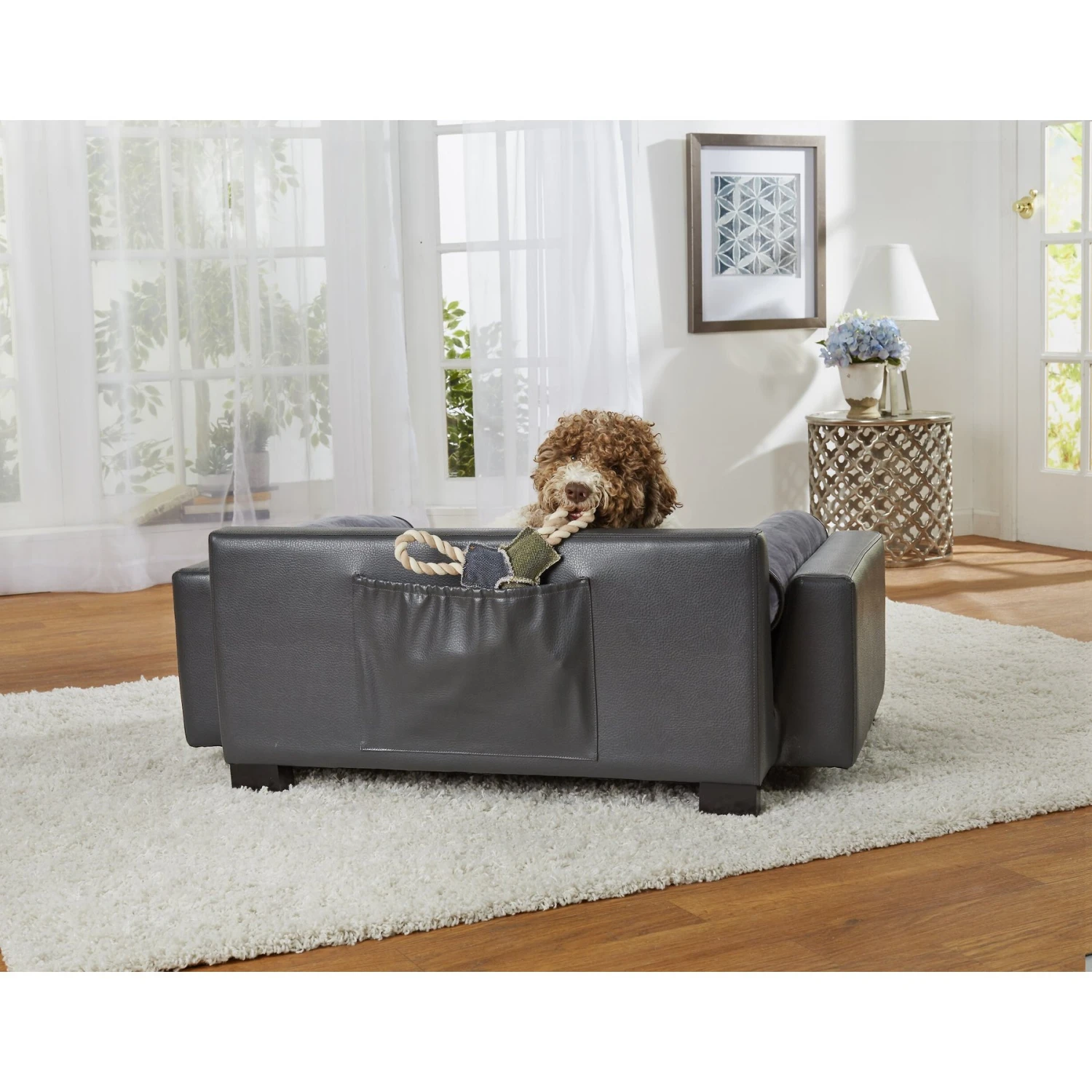 Enchanted Home Pet Skylar Sofa Dog Bed With Removable Cover, Large 5 Enchanted Home Pet Skylar Sofa Dog Bed With Removable Cover, Large - Image 3