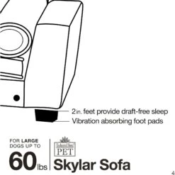 Enchanted Home Pet Skylar Sofa Dog Bed With Removable Cover, Large 18 Enchanted Home Pet Skylar Sofa Dog Bed With Removable Cover, Large -Dog Supplies 180310 PT7. AC SS1800 V1563226621