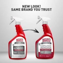 Nature's Miracle Advanced Platinum Dog Antibacterial Stain Remover & Odor Eliminator Spray, 32-oz Bottle -Dog Supplies 183004 PT3. AC SS1800 V1701116419