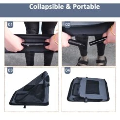 Jespet 3-Door Collapsible Soft-Sided Dog Crate -Dog Supplies 184478 PT4. AC SS1800 V1698333309